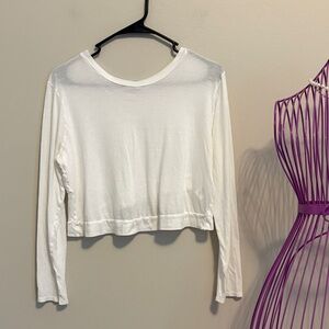 Beyond Yoga White Long Sleeve Tee